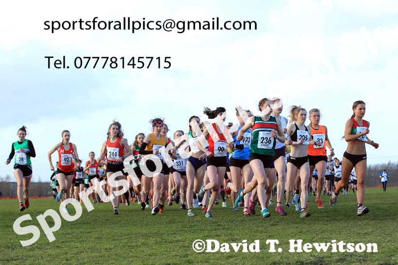 Senior womens 2022 Northern Cross Country Champs., Pontefract. Photo: David T. Hewitson/Sports for All Pics